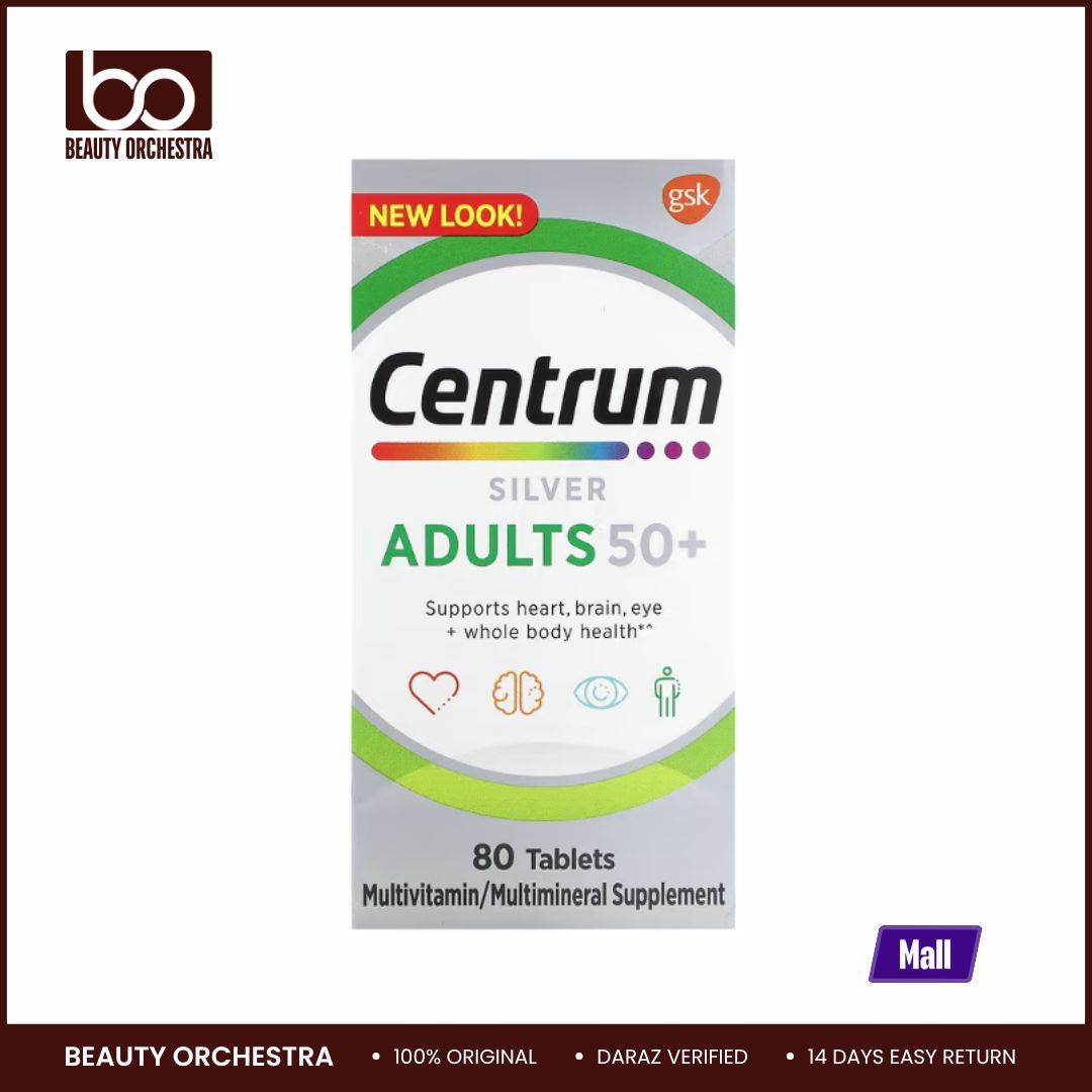 Picture of Centrum Silver Adults 50 plus 80 Tablets Daily Multivitamin Supplement for Men And Women over 50