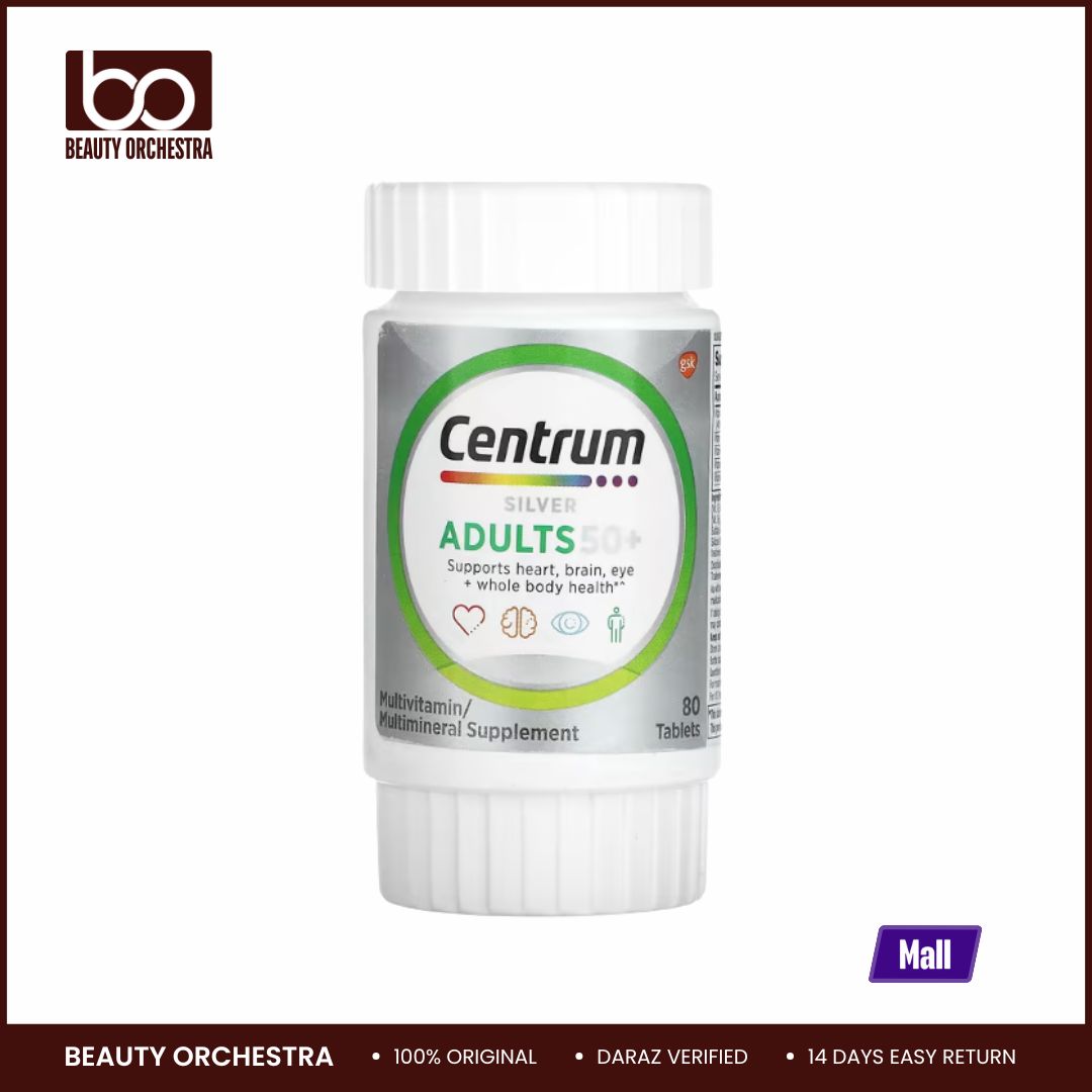 Picture of Centrum Silver Adults 50 plus 80 Tablets Daily Multivitamin Supplement for Men And Women over 50