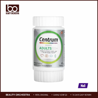 Picture of Centrum Silver Adults 50 plus 80 Tablets Daily Multivitamin Supplement for Men And Women over 50