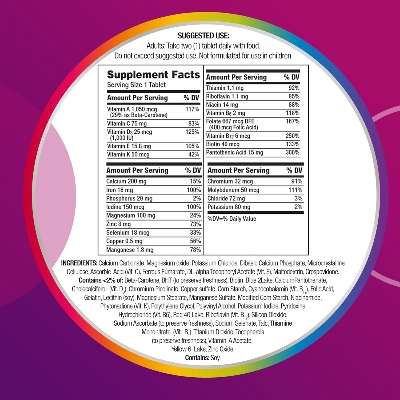 Picture of Centrum Women Multivitamin/Multimineral Supplement with Iron Vitamin D3 B Vitamins - 200 Tablets (Exp 04/26)