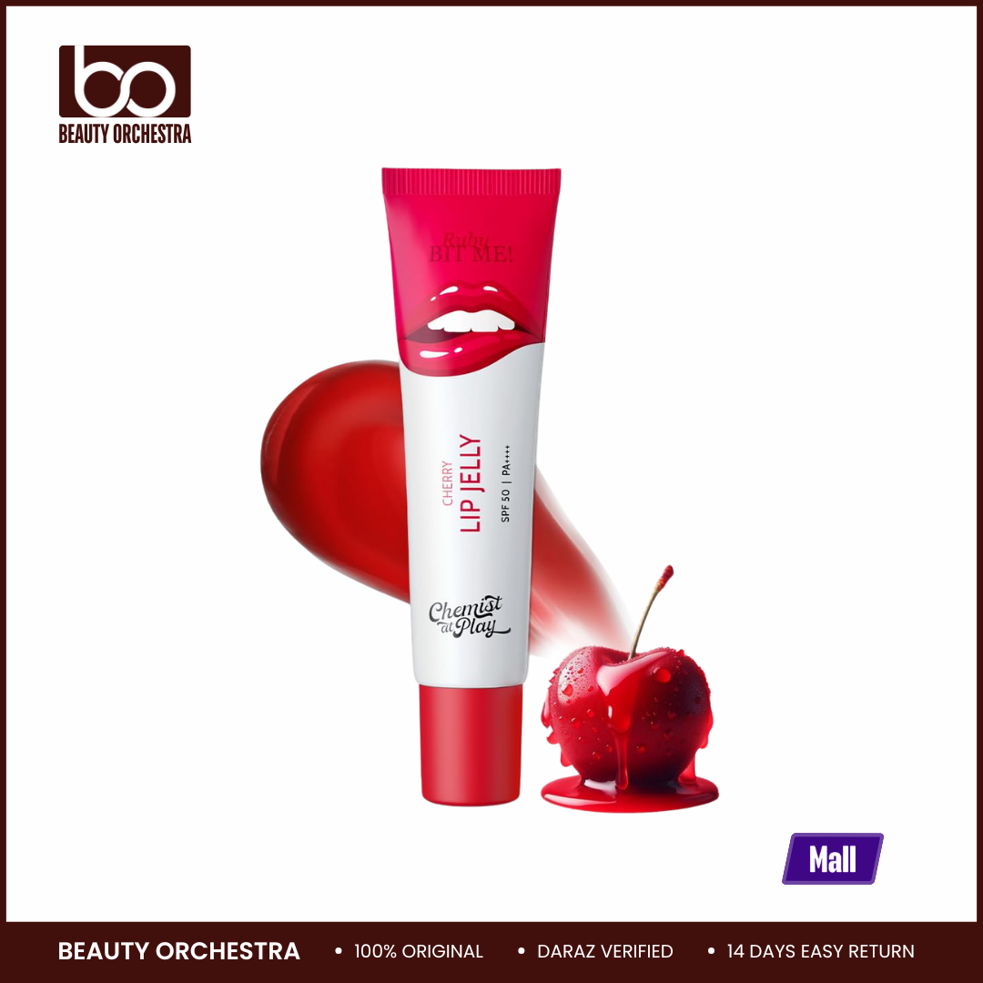 Picture of Chemist At Play Cherry Lip Balm for Dry Chapped & Pigmented Lips Gives 24 hours moisturization SPF 50 PA+++ 10gms