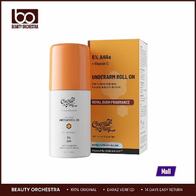Picture of Chemist at Play UnderArm Roll-On with 5% AHA Lactic Acid & 1% Mandelic Acid Royal Oudh Fragrance -40ml