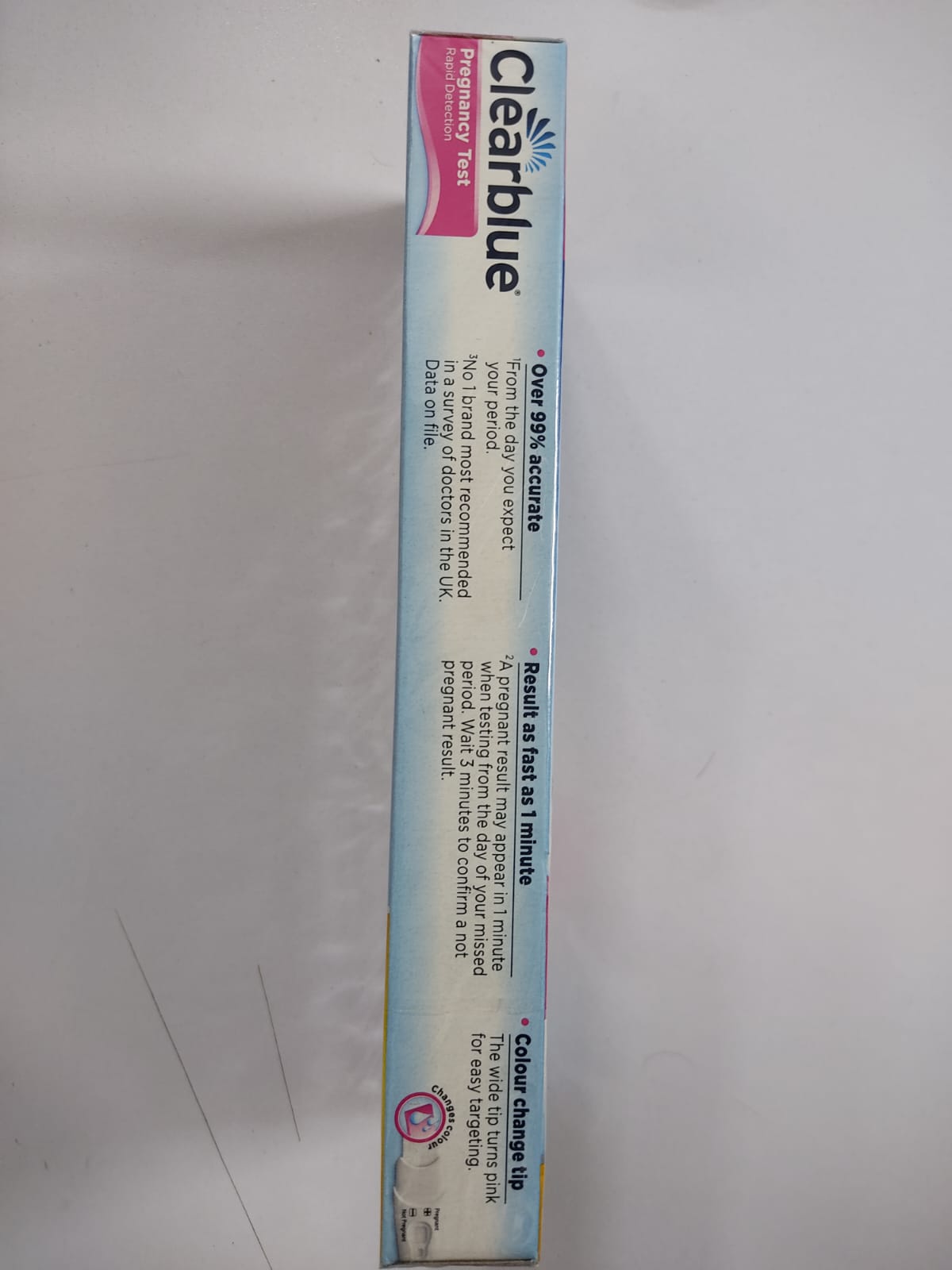 Picture of Clearblue Pregnancy test Result as fast as 1 minute