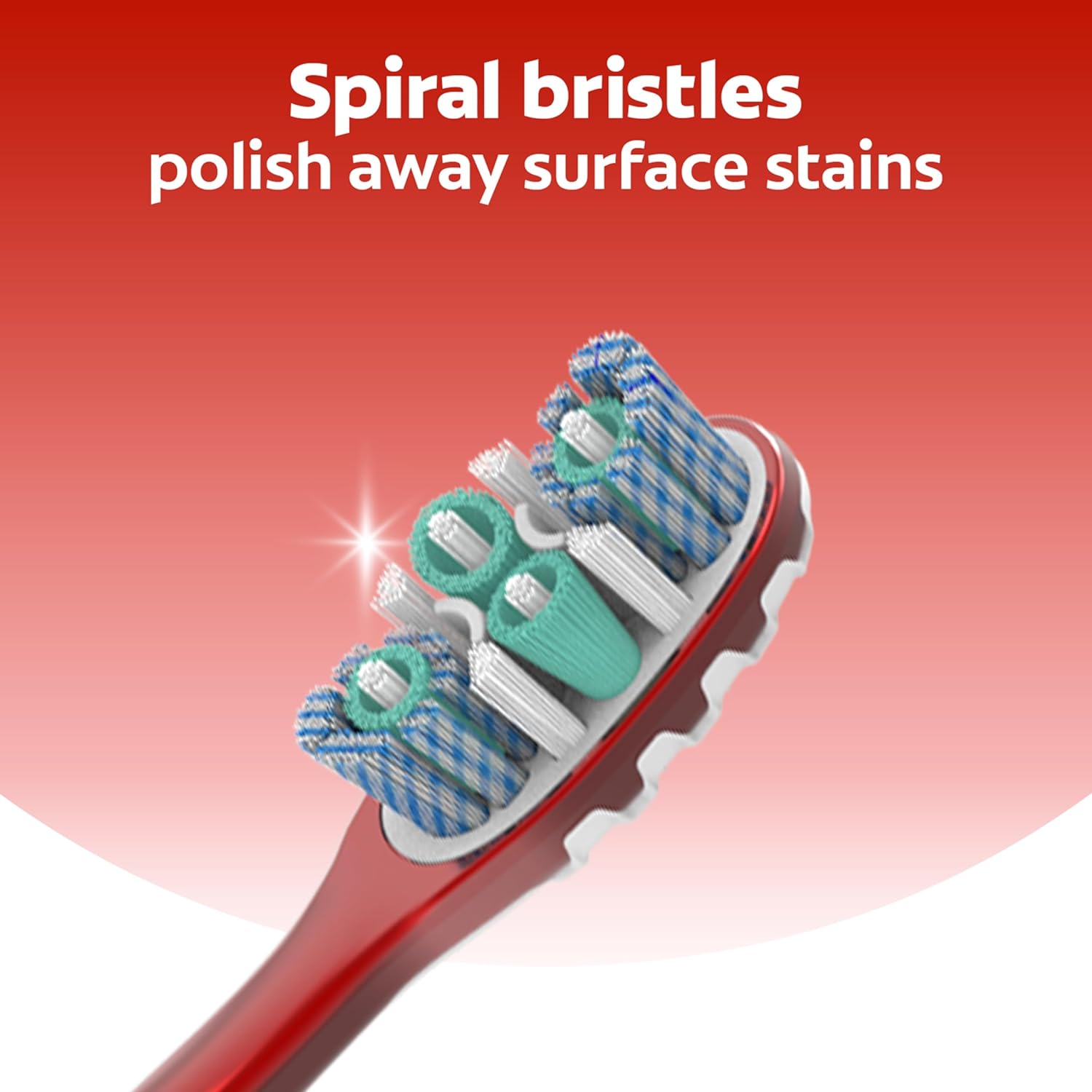 Picture of Colgate 360 Optic White Advanced Whitening Toothbrush, Adult Medium Toothbrush with Whitening Cups, Helps Whiten Teeth and Removes Odor Causing Bacteria, 2 Pack (Made In USA)