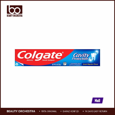 Picture of Colgate Cavity Protection Toothpaste with Fluoride, Minty Great Regular Flavor, Anti Cavity Toothpaste, 6 Oz 170 g