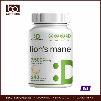 Picture of Deal Supplement Lions Mane Mushroom Supplement 7,500mg Per Serving 240 Capsules