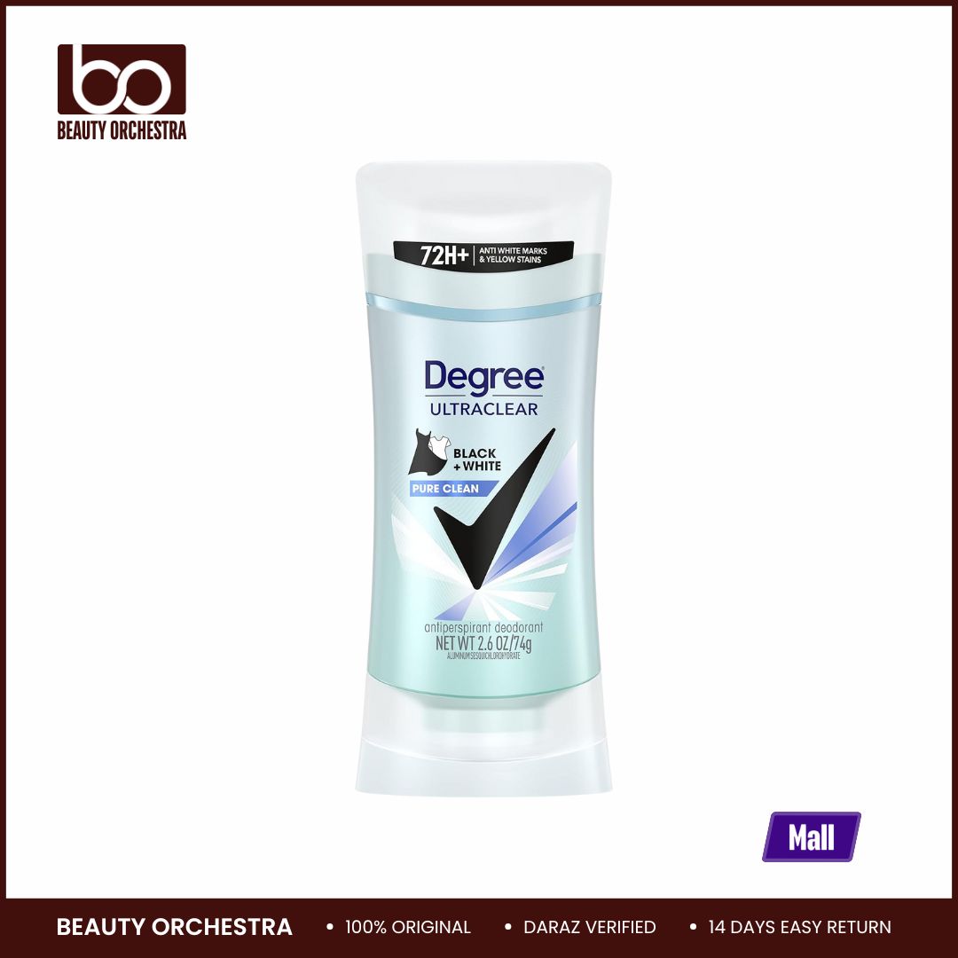 Picture of Degree Antiperspirant for Women and Men Protects from Deodorant Stains Pure Clean Deodorant for Women and Men 2.6 oz