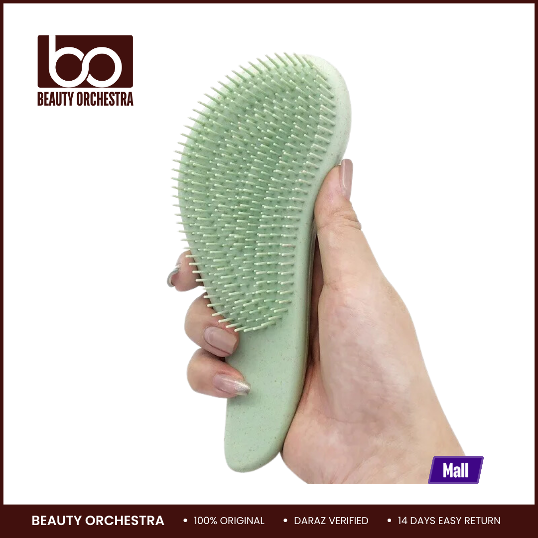 Picture of Detangling Hair Brush Shampoo Massage Brush, Scalp Care Brush With Soft Silicone Bristles Scalp Massager For Hair Care