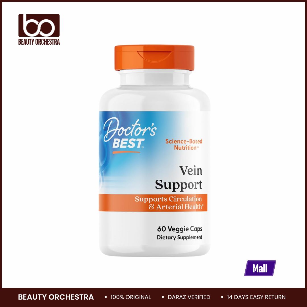 Picture of Doctors Best Vein Support Supports Circulation & Arterial Health Vegan 60 Veggie Caps