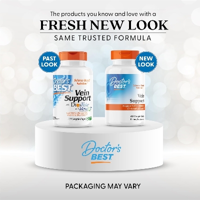 Picture of Doctors Best Vein Support Supports Circulation & Arterial Health Vegan 60 Veggie Caps