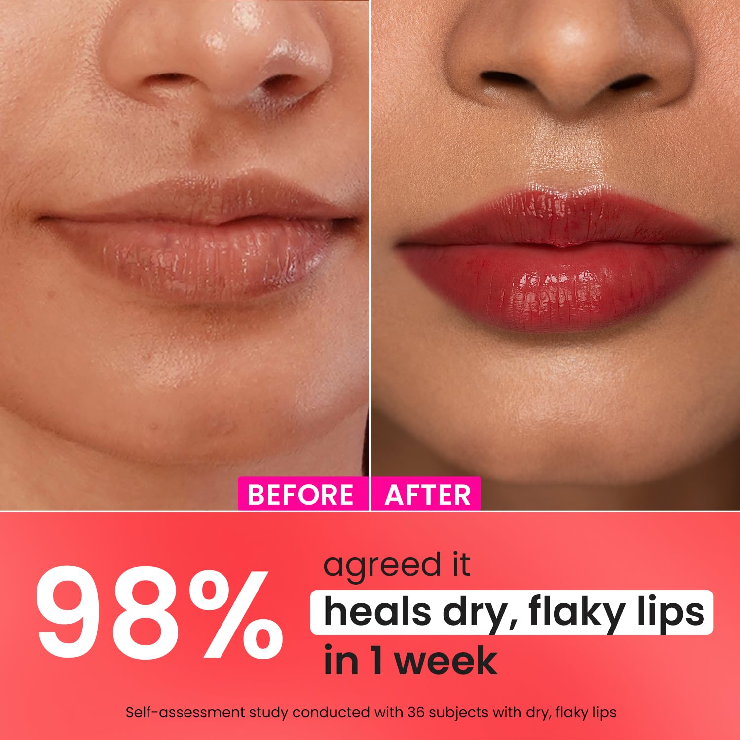 Picture of DOT & KEY Ceramide&Peptide Barrier Repair Lip Balm Spf 50,Pa+++|Red Romance|Uva/Uvb Lip Protection Soft Tinted Lip Moisturizer Boosts Collagen&Instantly Plumps Lip Prevents Pigmentation 10Gm