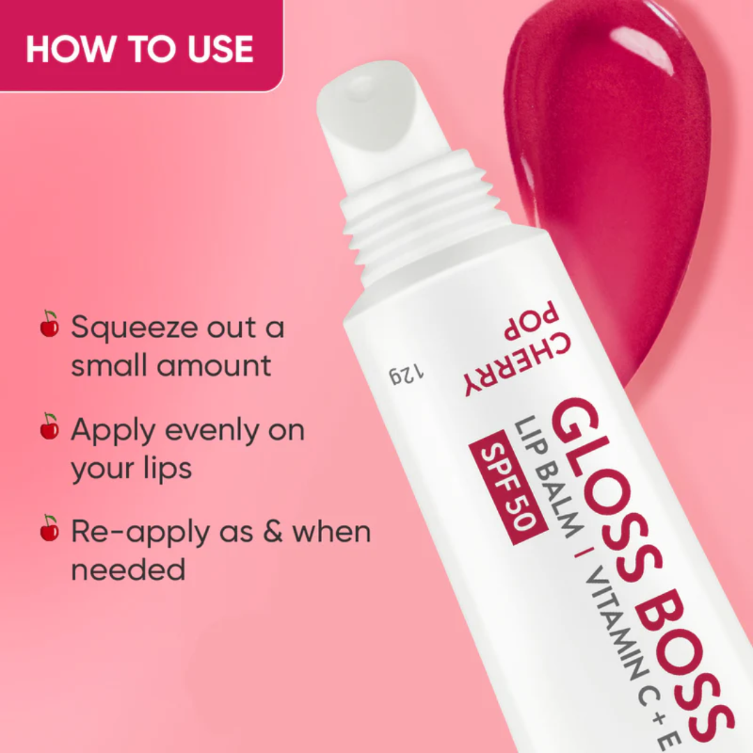 Picture of Dot & Key Gloss Boss Lip Balm Vitamin C + E (Cherry Pop) – 12g