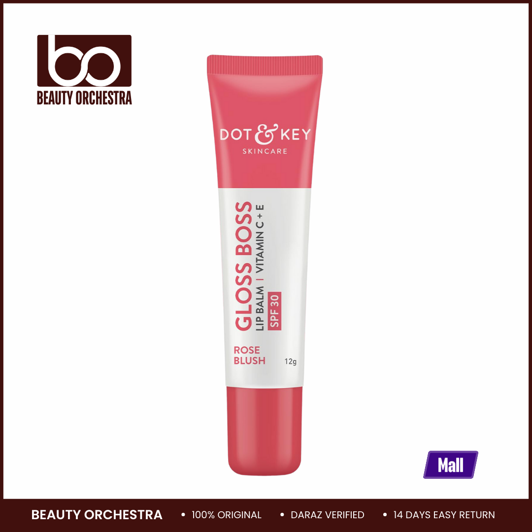 Picture of Dot & Key Gloss Boss Vitamin C + E Lip Balm - Rose Blush - 12g