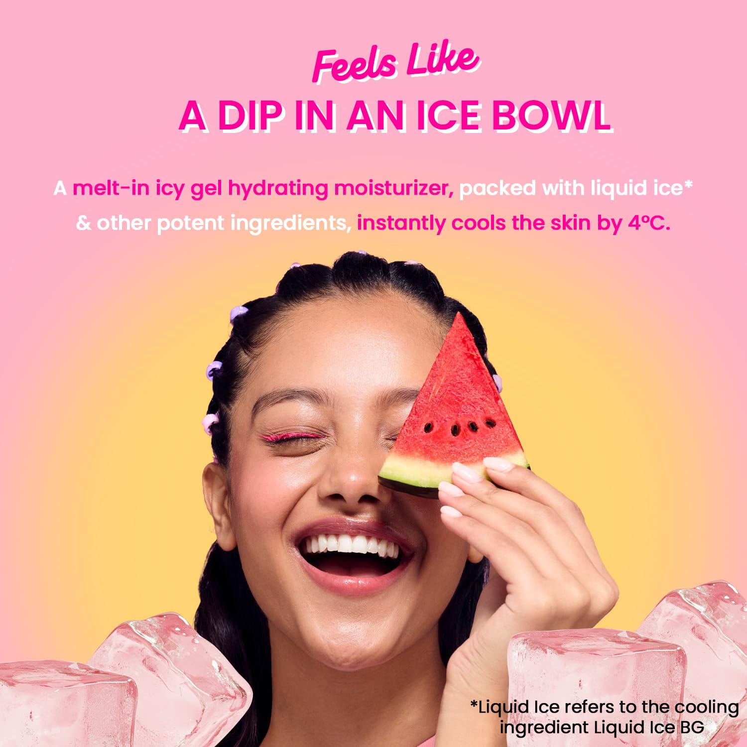 Picture of Dot & Key Watermelon Cooling Icy Gel Moisturizer Instantly Cools Skin, Hyaluronic & Niacinamide Controls Excess Oil, Boosts Radianc 60g