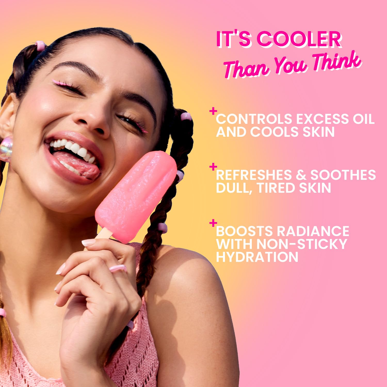 Picture of Dot & Key Watermelon Cooling Icy Gel Moisturizer Instantly Cools Skin, Hyaluronic & Niacinamide Controls Excess Oil, Boosts Radianc 60g