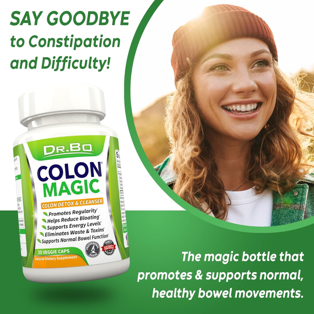 Picture of Dr Bo Colon Magic Colon Detox & Cleanser - 30 Veggie Caps