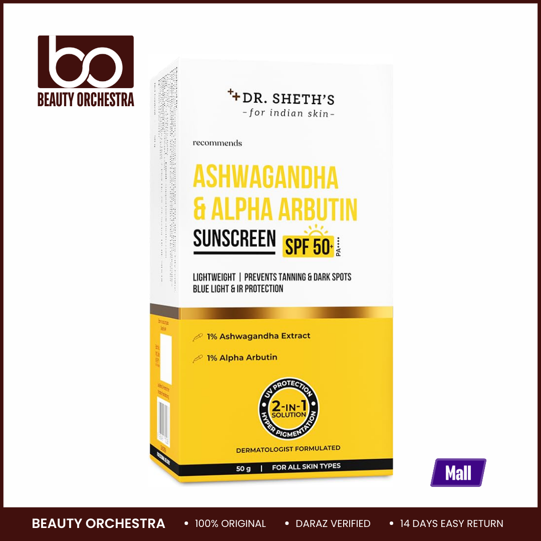 Picture of Dr. Sheth's Ashwagandha & Alpha Arbutin Sunscreen - 50g