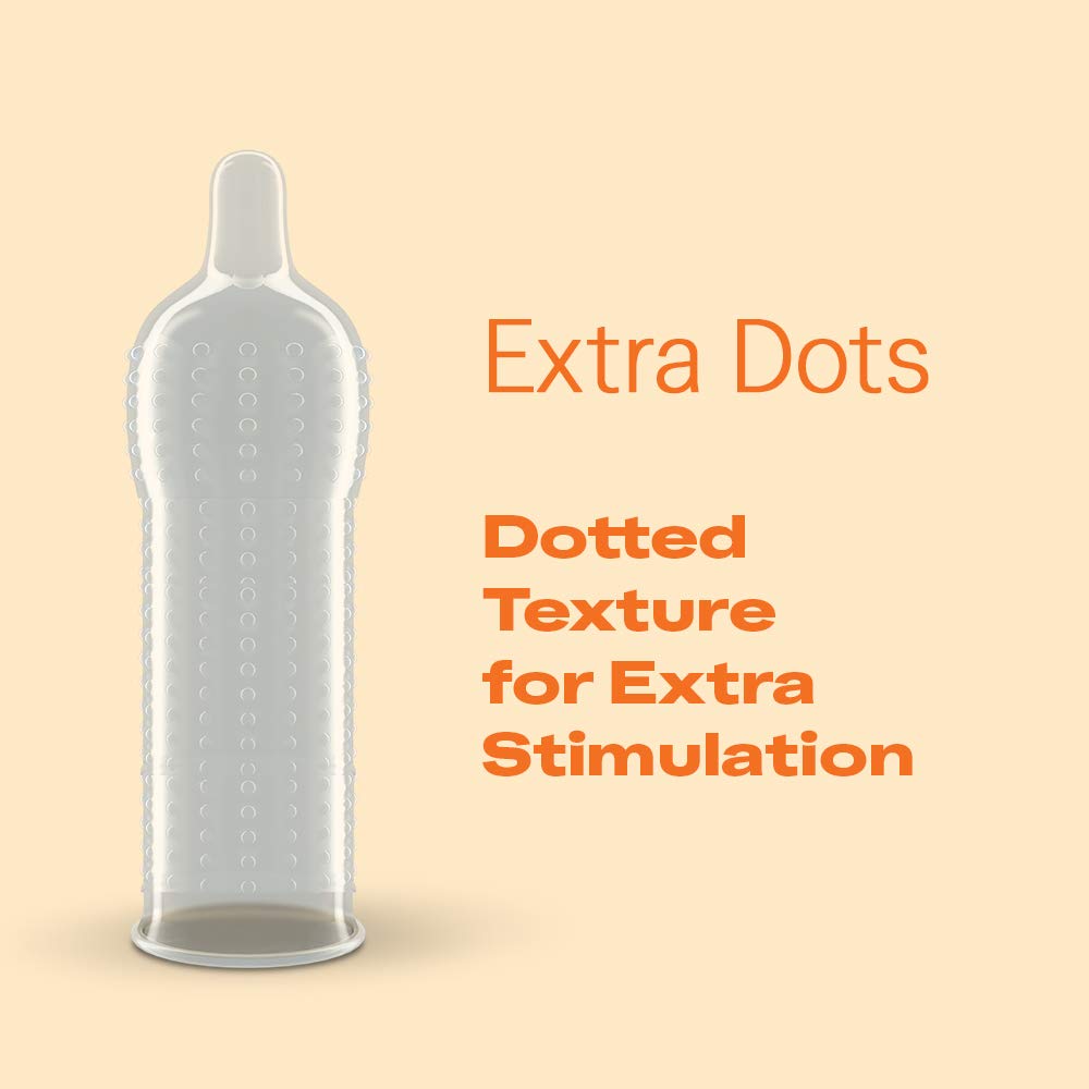 Picture of Durex Extra Dots Condoms - 3 Count Ribbed for Extra Stimulation