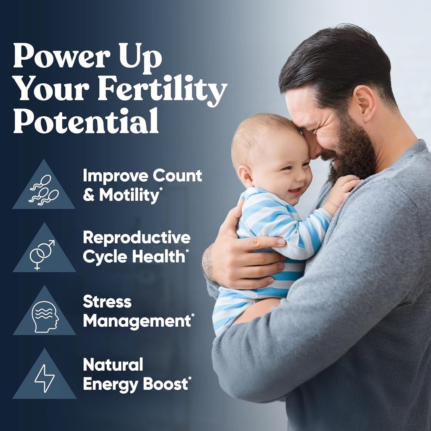 Picture of Eu Natural Conception For Him – Fertility Supplements for Men, Male Fertility Booster & Prenatal – 60 Veg Soft Capsules