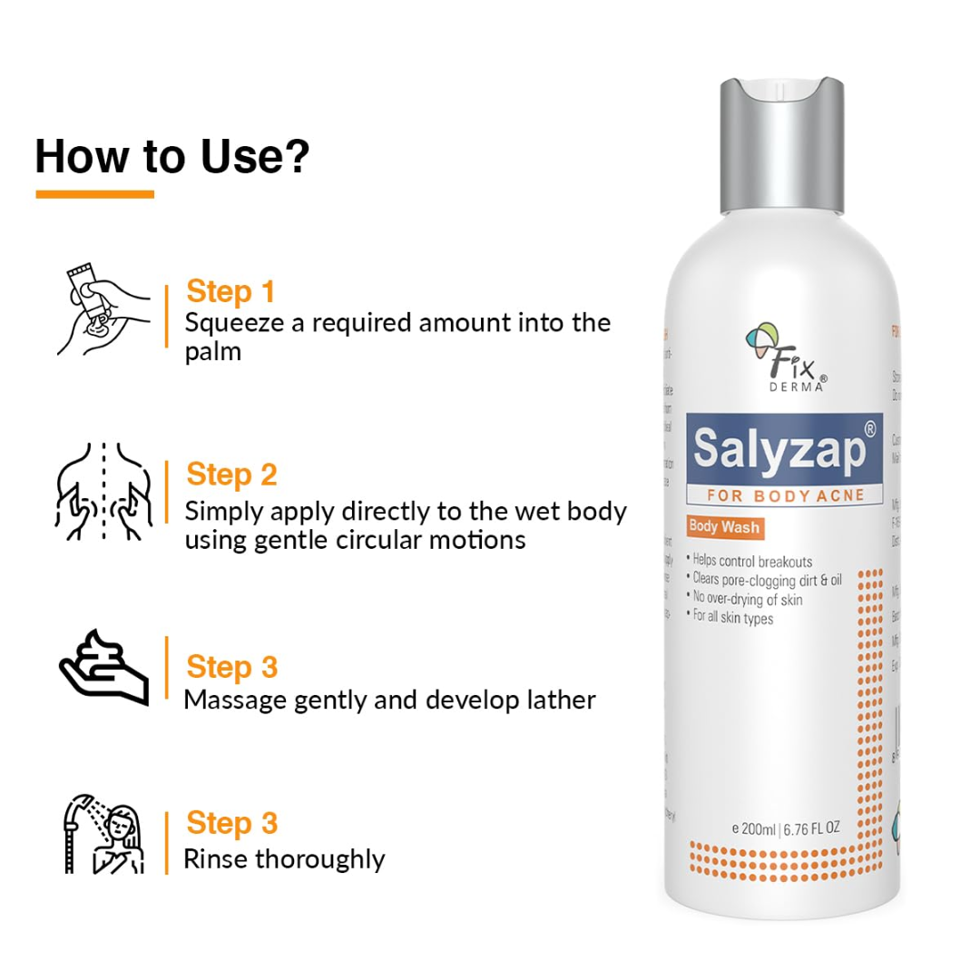 Picture of Fixderma Salyzap Body Wash - 200ml