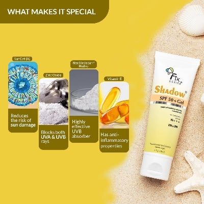 Picture of Fixderma Shadow SPF 50+ Gel Titanium Dioxide & Zinc Oxide Sunscreen - 75g