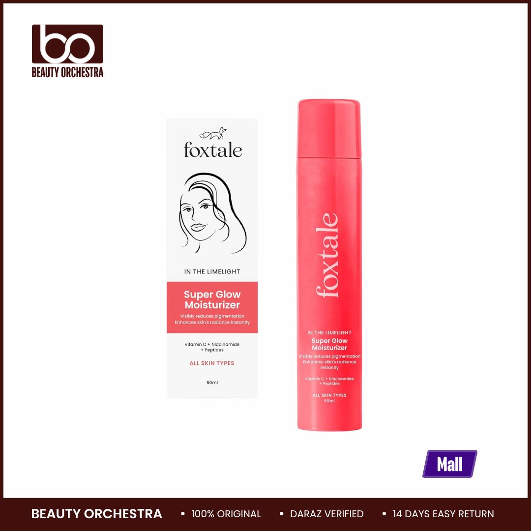Picture of Foxtale Super Glow Moisturizer with Vitamin C Niacinamide & Peptides For All Skin Types - 50ml