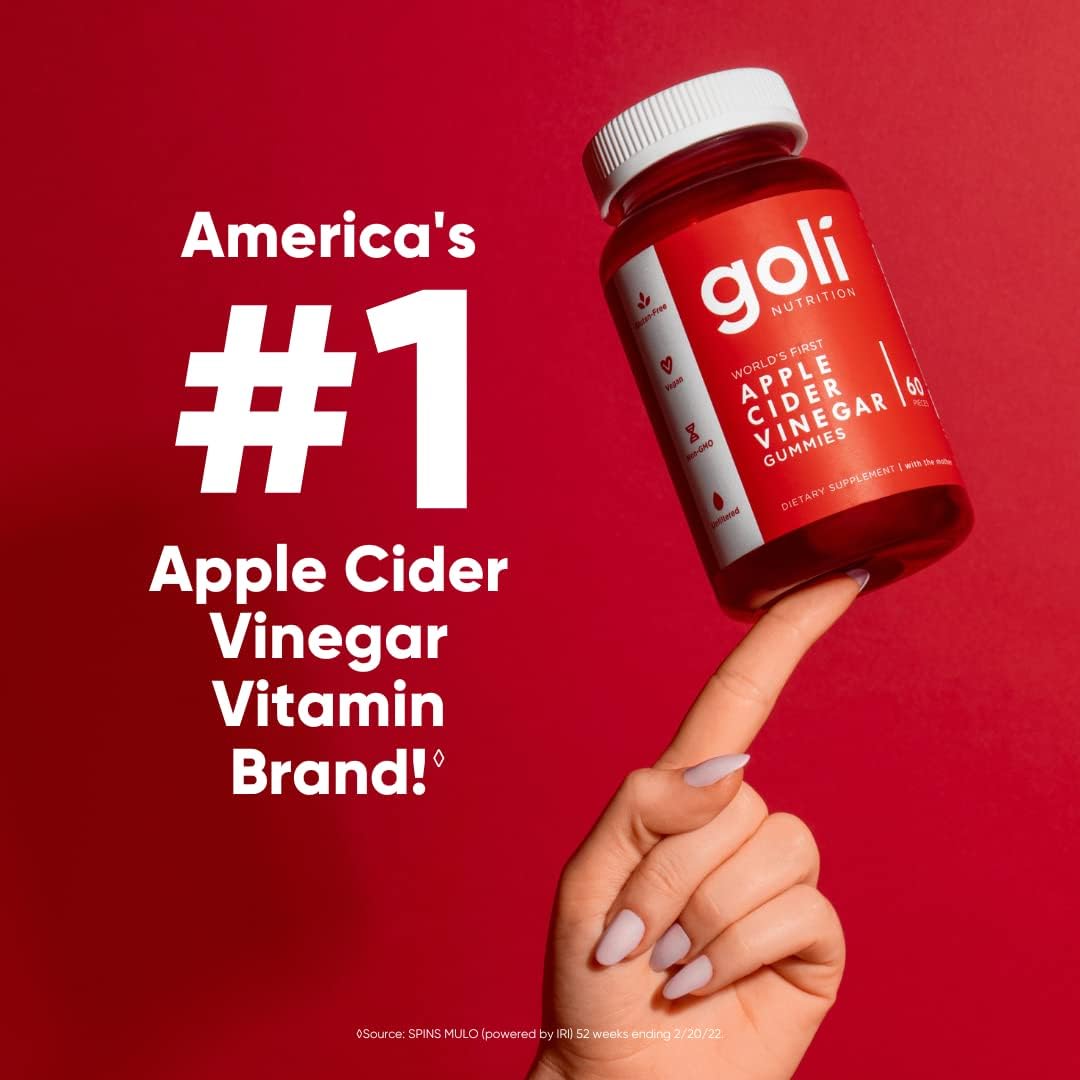 Picture of Goli Apple Cider Vinegar Gummy Vitamins - 60 Count - Vitamin B12