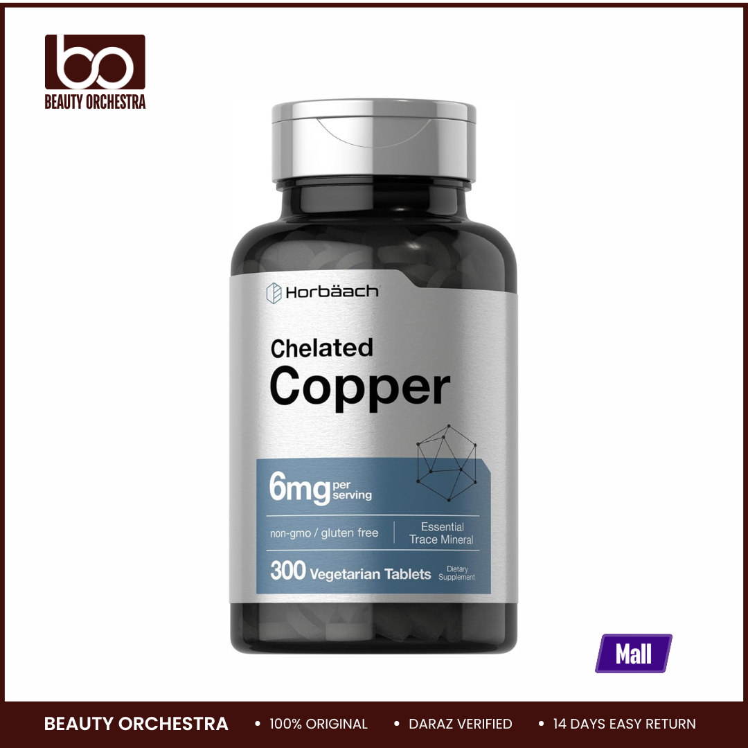 Picture of Horbaach Chelated Copper Supplement 6mg 300 Tablets