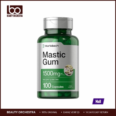 Picture of Horbaach Mastic Gum Capsules 1500mg 100 Count