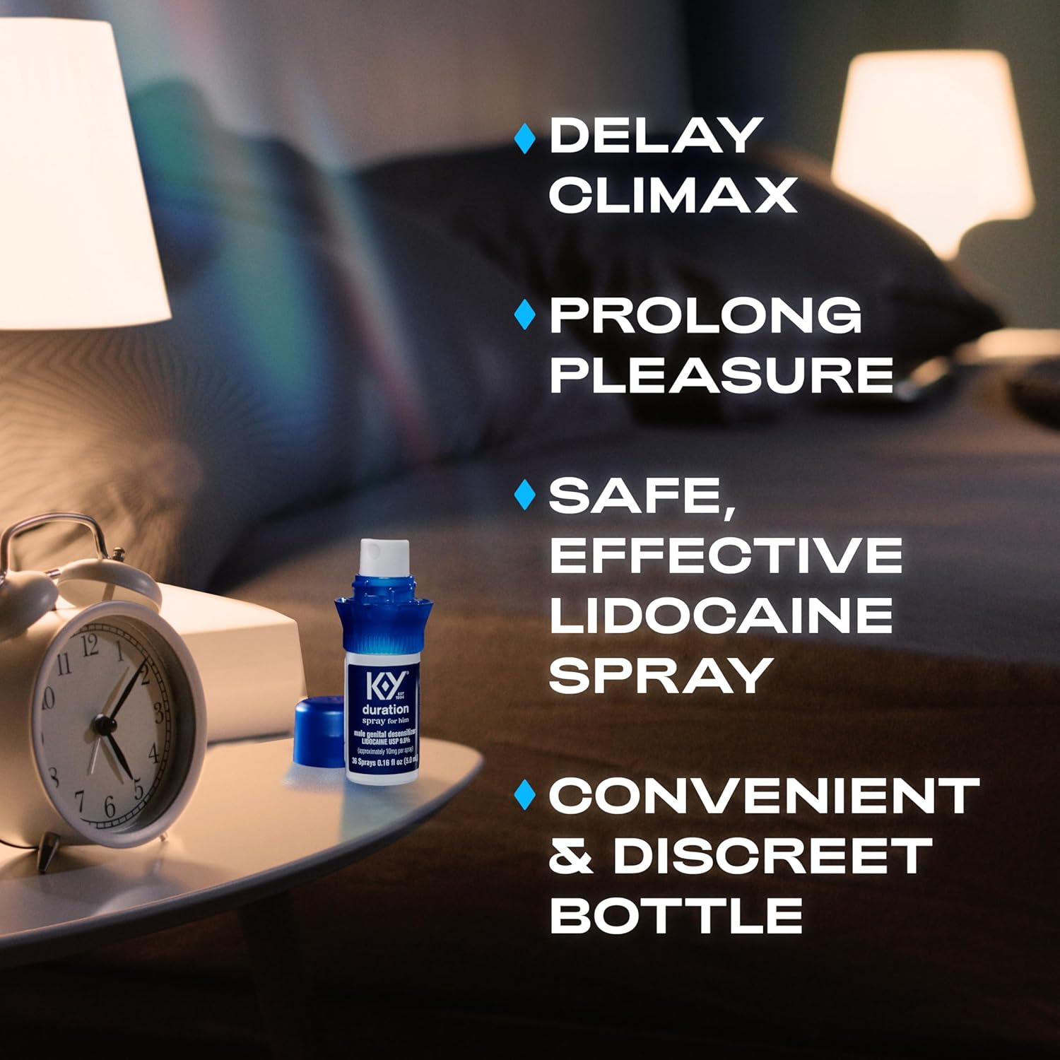 Picture of K-Y Duration Delay Spray Numbing Climax Spray for Men & Lidocaine Desensitizing Spray 0.16 FL OZ (36 Sprays)