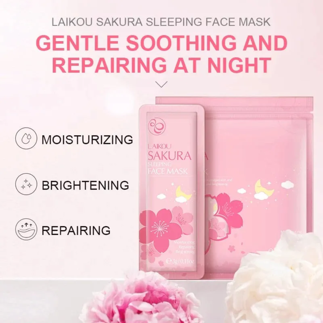 Picture of Laikou Sakura Sleeping Face Mask - 3g