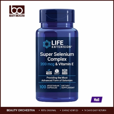 Picture of Life Extension Super Selenium Complex with Vitamin E – Cellular Health & Longevity Support – Gluten-Free, Non-GMO, Vegetarian 100 Capsules (Pack of 1)