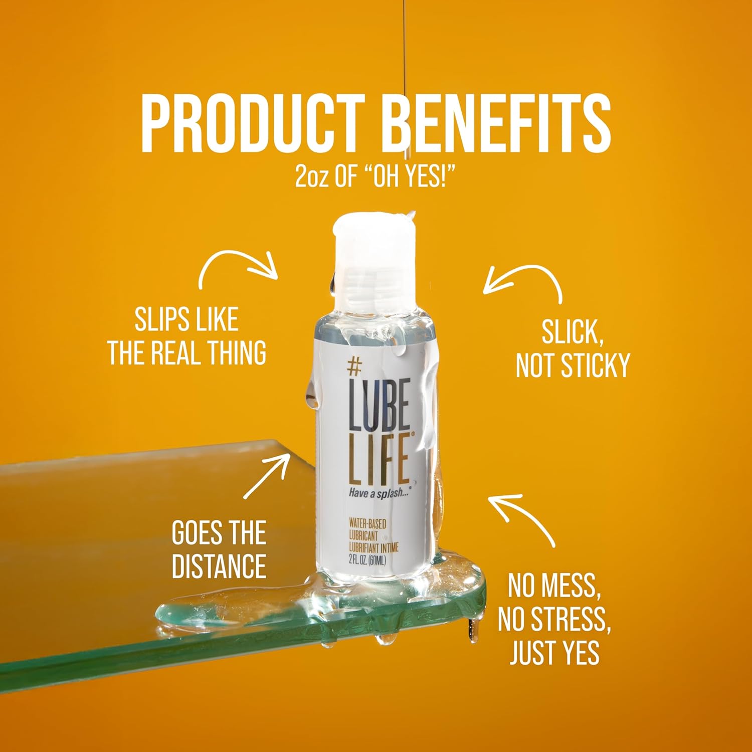 Picture of Lube Life Water-Based Personal Lubricant Lube for Men Women & Couples 60 ml