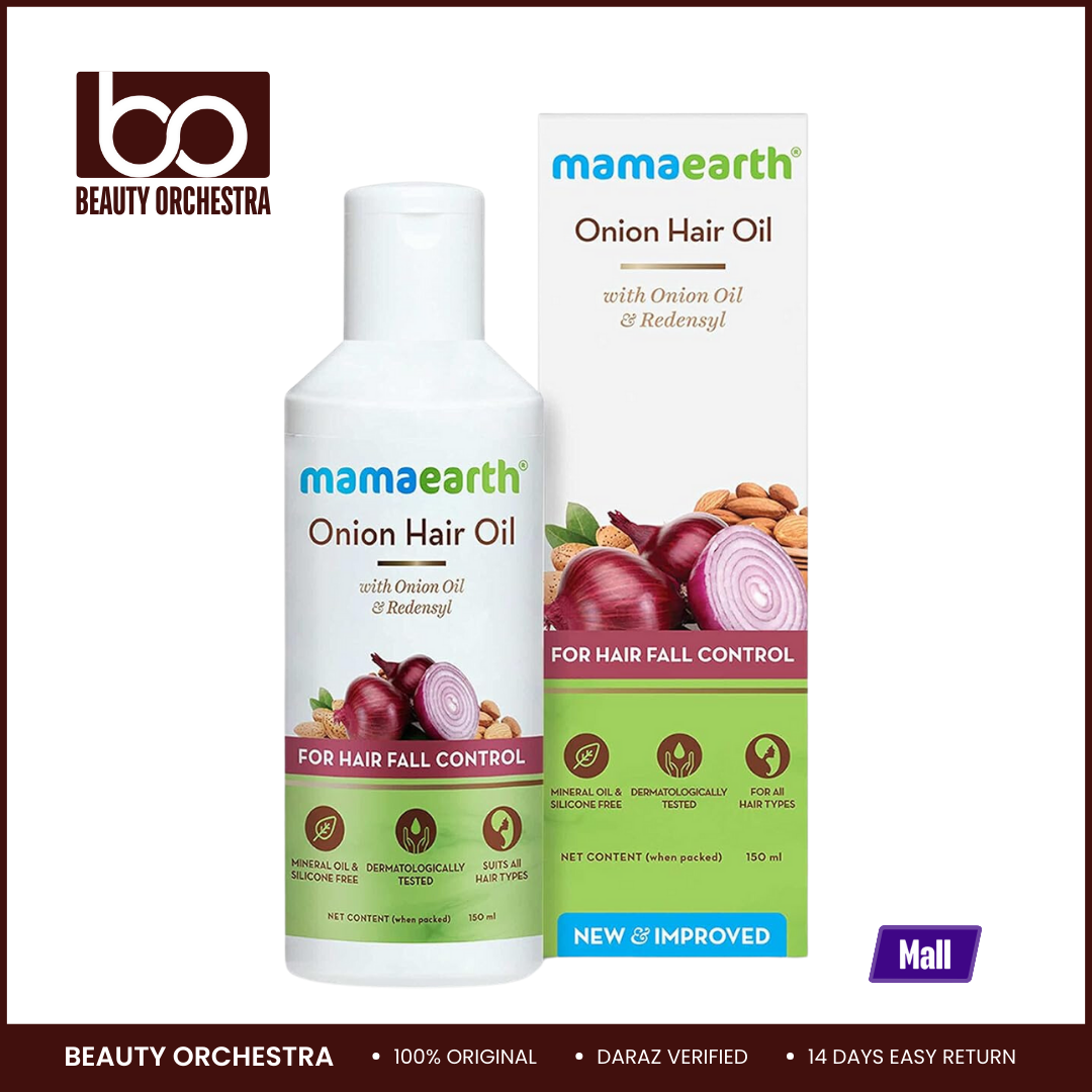 Picture of Mamaearth Onion Hair Oil for Hair Growth & Hair Fall Control with Redensyl - 150ml