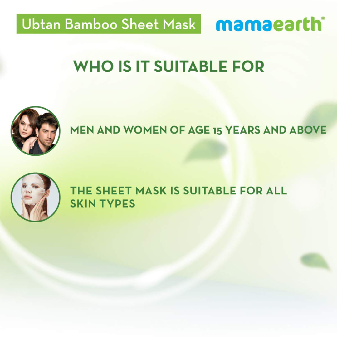 Picture of Mamaearth Ubtan Bamboo Sheet Mask - 25g