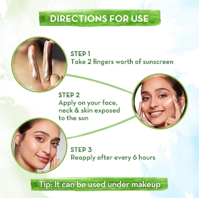 Picture of Mamaearth Ubtan Detan Sunscreen with Turmeric & Saffron SPF 50 & PA++++ for UVA/B Protection Tan Protection Brightens Skin 50 g