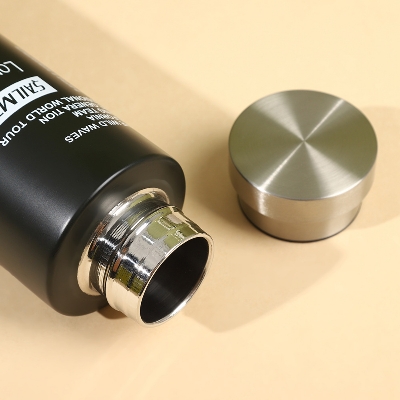 Picture of Sports Water Bottle Sipper 500 ml - Hot and Cold 12 Hours Style Homez Double Wall Vacuum Insulated Stainless Steel Sports Flask BPA Free Thermos Travel