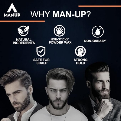 Picture of Man Up Hair Volumizing Powder Wax For Men - 10g (Like UrbanGabru)