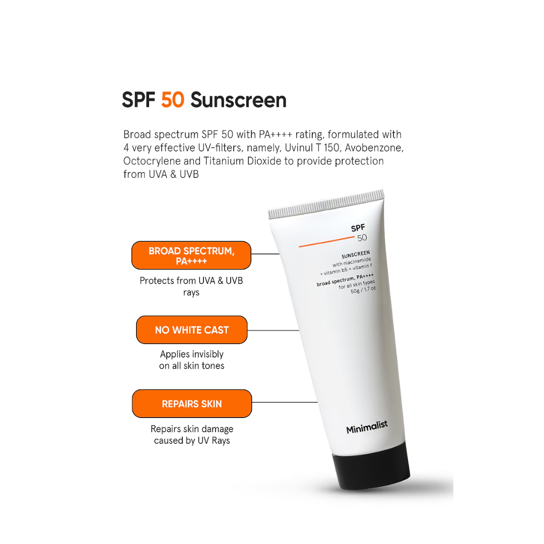 Picture of Minimalist Broad Spectrum SPF 50 Sunscreen with PA++++ - 50g