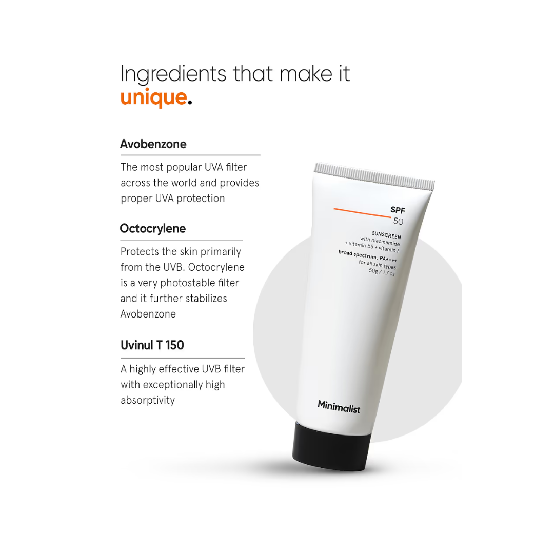 Picture of Minimalist Broad Spectrum SPF 50 Sunscreen with PA++++ - 50g