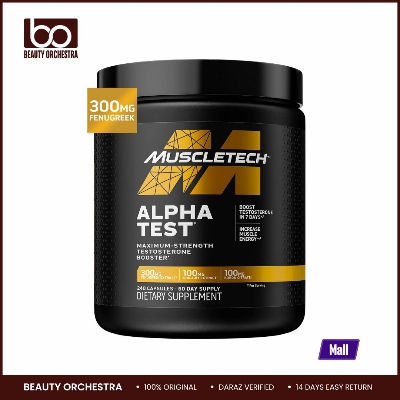 Picture of MuscleTech Testosterone Booster for Men AlphaTest T-Boost Mens Supplement with Tribulus Terrestris & Boron  Daily Male Gym Workout Supplements for Muscle Growth Stamina & Energy - 240 Pills