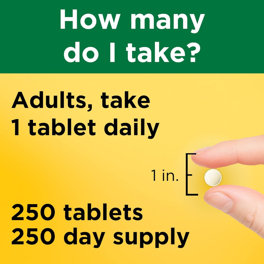 Picture of Nature Made Folic Acid 400 mcg (665 mcg DFE) - 250 Tablets
