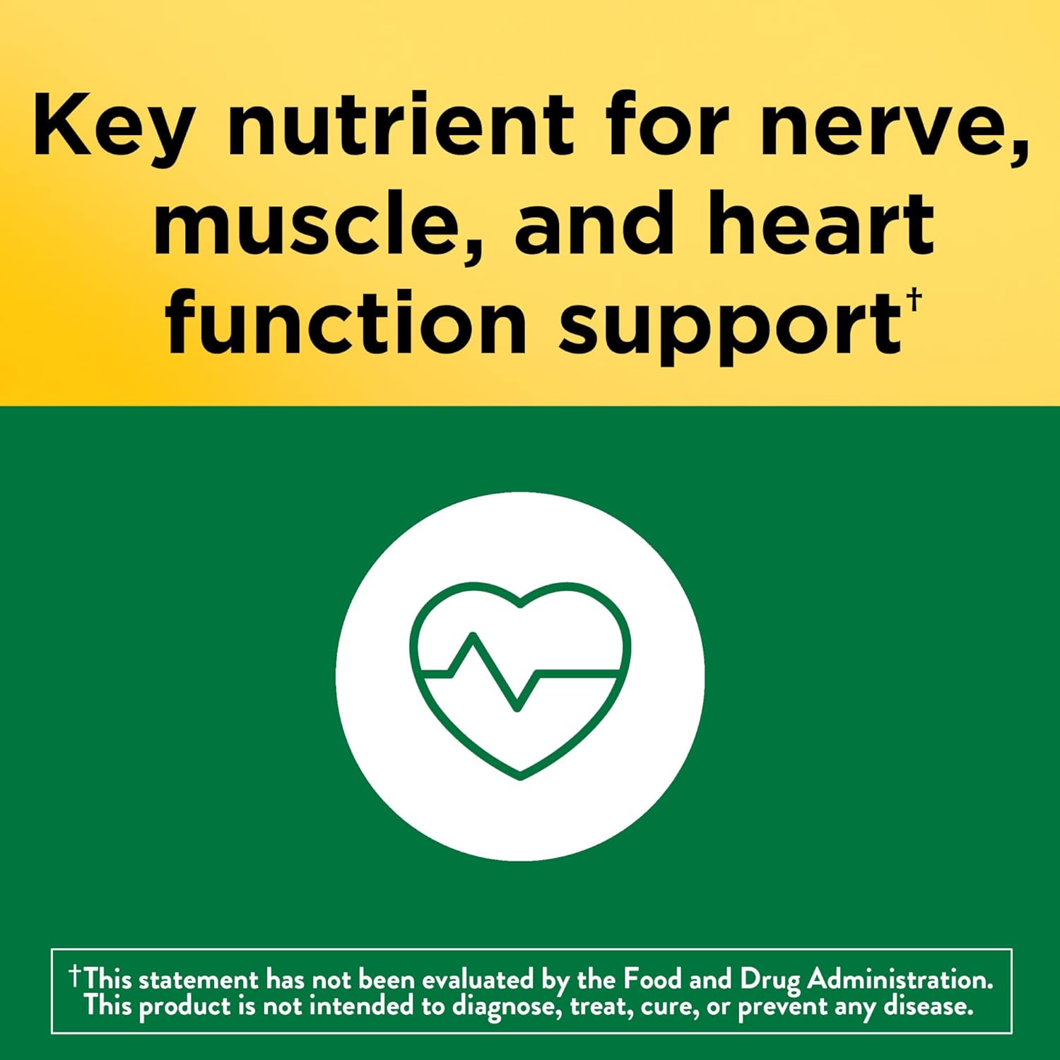 Picture of Nature Made Potassium Gluconate 550 mg Dietary Supplement for Heart Health Support 100 Tablets