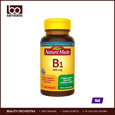 Picture of Nature Made Vitamin B1 100 mg Dietary Supplement for Energy Metabolism Support 100 Tablets