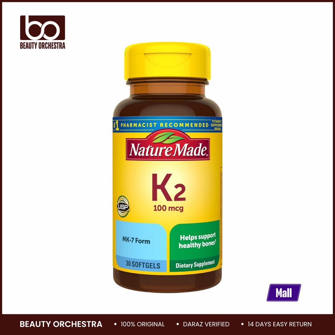 Picture of Nature Made Vitamin K2 100 mcg Healthy Bone Supplements 30 Softgels