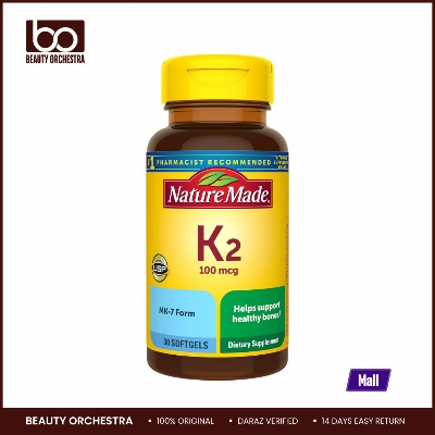 Picture of Nature Made Vitamin K2 100 mcg Healthy Bone Supplements 30 Softgels