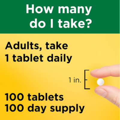 Picture of Nature Made Zinc Supplement 30 Mg per Tablet 100 Tablets in Each Bottle