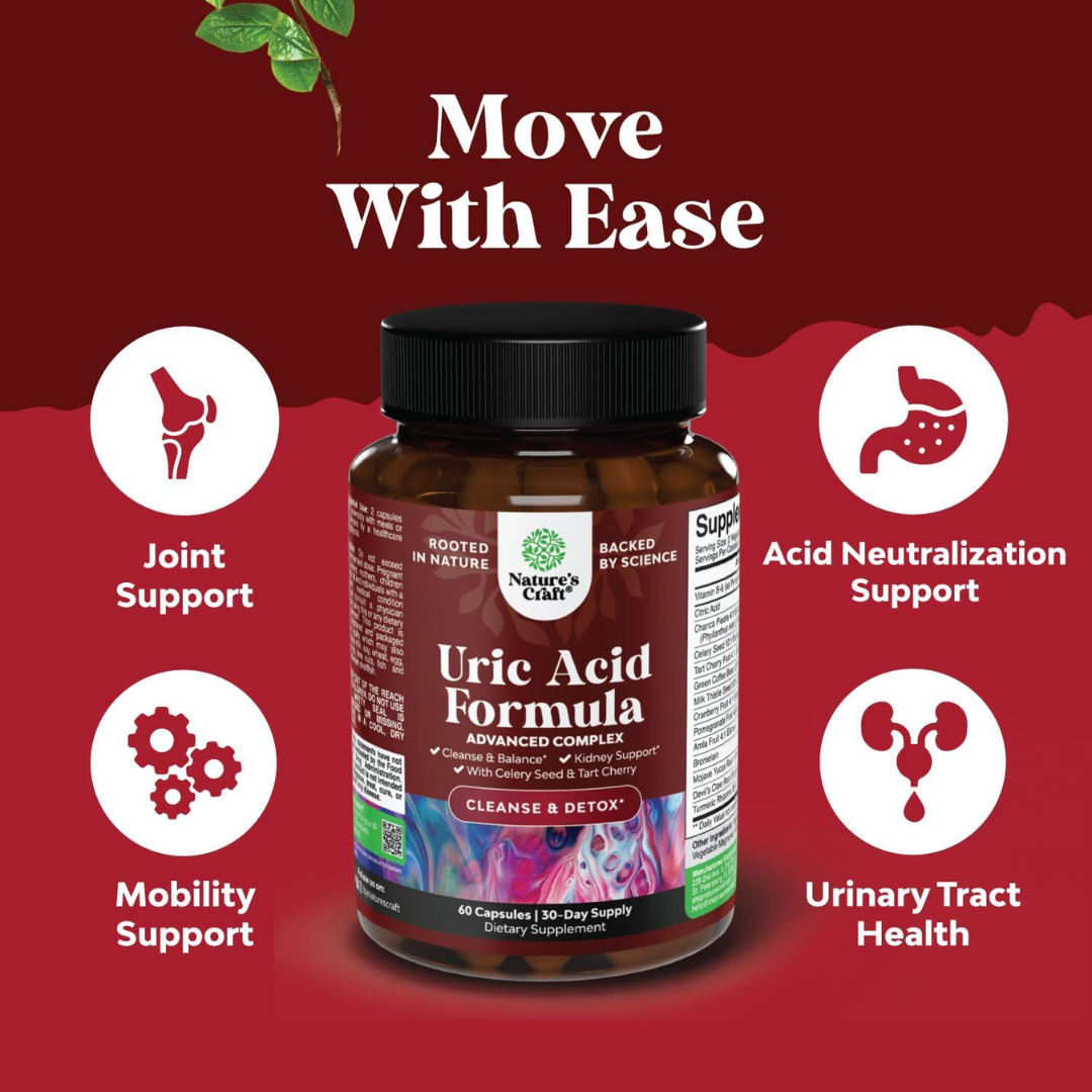 Picture of Nature’s Craft Uric Acid Formula – 60 Capsules