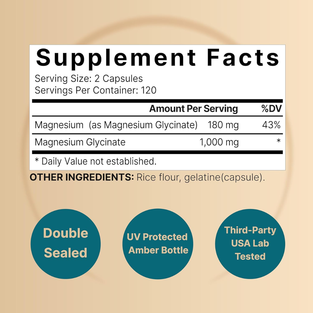 Picture of Naturebell Magnesium Glycinate 1000 mg – 240 Capsules