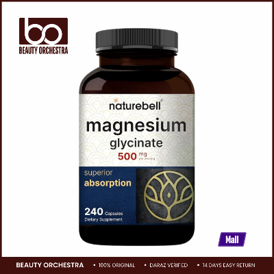 Picture of NatureBell Magnesium Glycinate 500mg - 240 Capsules